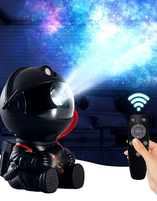 Load image into Gallery viewer, Astronaut Star Galaxy Projector Starry Nebula Ceiling LED Lamp with Remote, 8 Light Effects and 360° Adjustable for Kids Adults
