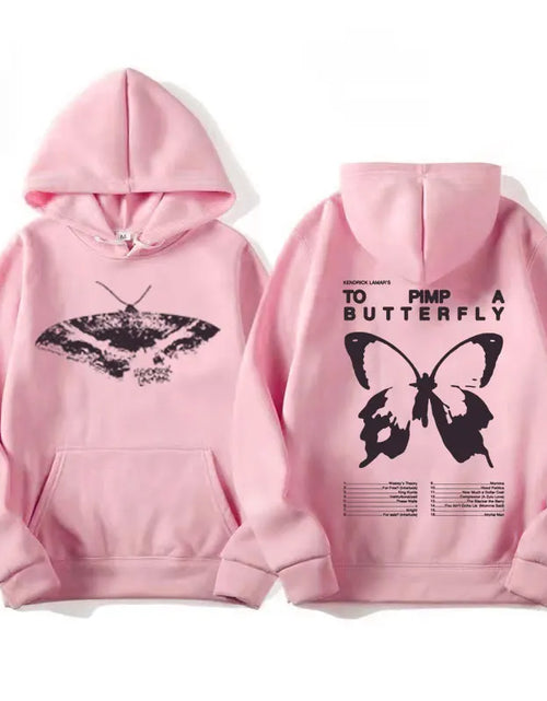 Load image into Gallery viewer, Kendrick Lamar Album Hoodies to Pimp a Butterfly Tracklist Graphic Hoodie Men&#39;S Women Harajuku Aesthetic Long Sleeve Sweatshirts
