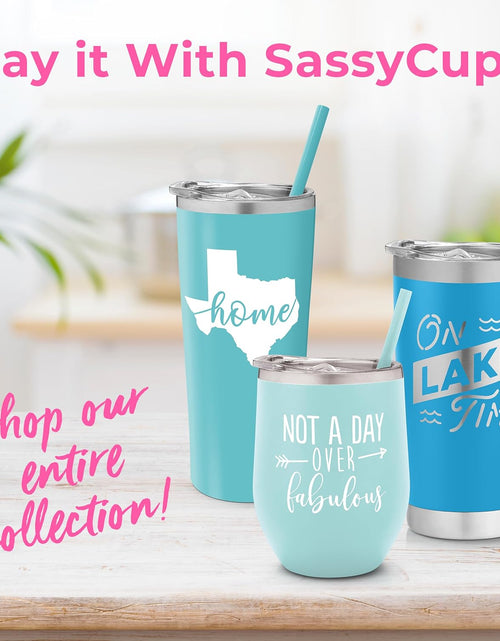 Load image into Gallery viewer, Texas Mug | Vacuum Insulated Stainless Steel Texas Tumbler Cup | Texas Theme Graduation | Moving Away Travel Mug for Texans | Texas Coffee Cup | Texas Home Decor (22 Ounce, Aqua Blue)
