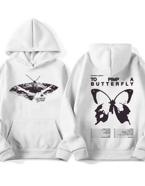 Load image into Gallery viewer, Kendrick Lamar Album Hoodies to Pimp a Butterfly Tracklist Graphic Hoodie Men&#39;S Women Harajuku Aesthetic Long Sleeve Sweatshirts
