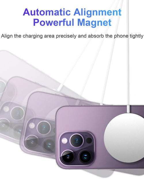 Load image into Gallery viewer, Wireless Charger, Magnetic Pad &amp; 20W Type C Wall Charger, Compatible with Iphone, Air Pods
