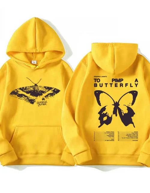 Load image into Gallery viewer, Kendrick Lamar Album Hoodies to Pimp a Butterfly Tracklist Graphic Hoodie Men&#39;S Women Harajuku Aesthetic Long Sleeve Sweatshirts
