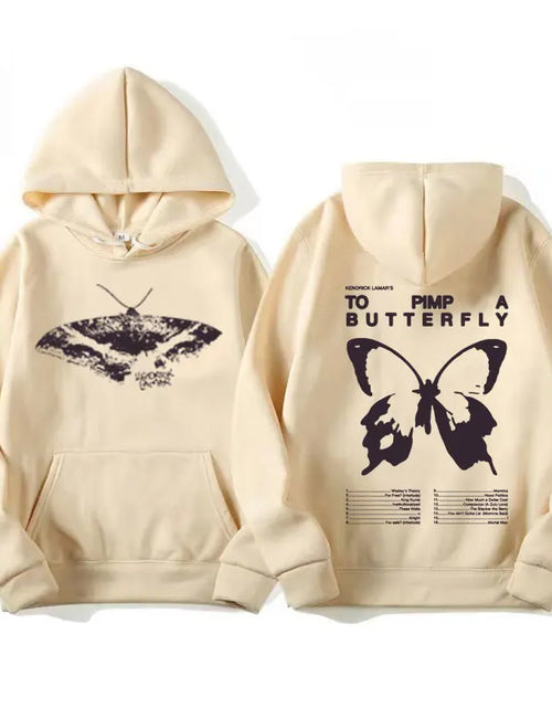 Load image into Gallery viewer, Kendrick Lamar Album Hoodies to Pimp a Butterfly Tracklist Graphic Hoodie Men&#39;S Women Harajuku Aesthetic Long Sleeve Sweatshirts
